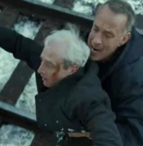 Tom Hanks saving Aaron Marcus in A Man Called Otto