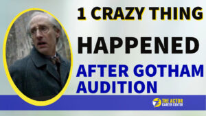 1 crazy thing happened after an audition - and I am Glad it did.